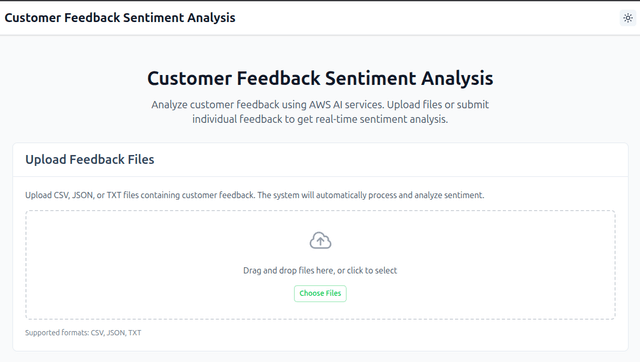 AWS Sentiment Analysis System