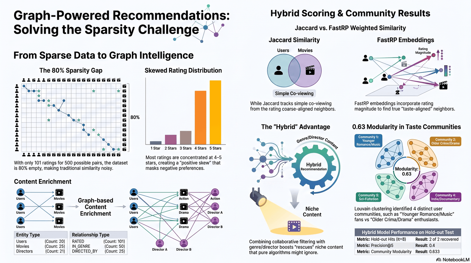 Building a Hybrid Movie Recommender with Neo4j and Graph Data Science